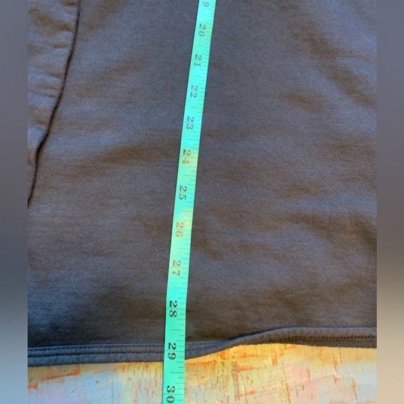 VTG BLUE FISH COAT TOPPER 2 COTTON KNIT HANDPAINTED BUTTON HOODED LAGENLOOK USA - Picture 4 of 10